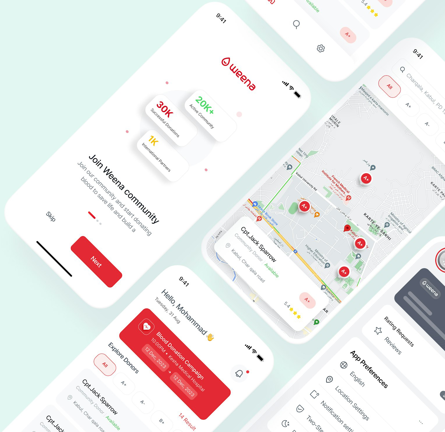 Mobile UI/UX Interface